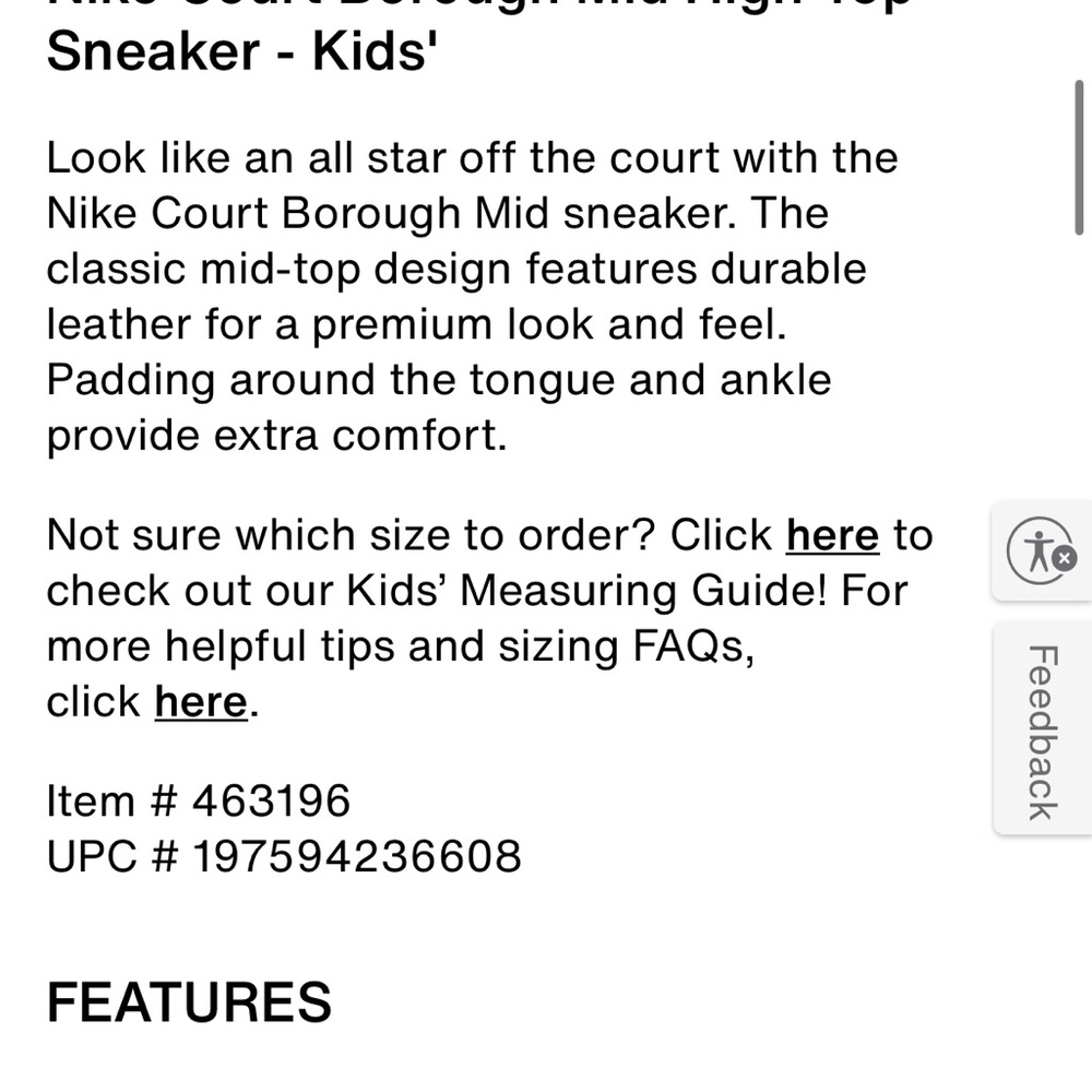 Nike Blue and Black High-Top Sneaker Kids - Picture 5 of 6